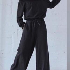 Free People Movement X FP One To Beat Jumpsuit ~ in Black- New with tag